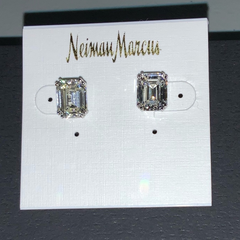 2ct Emerald Cut Studs - Picture 9 of 16